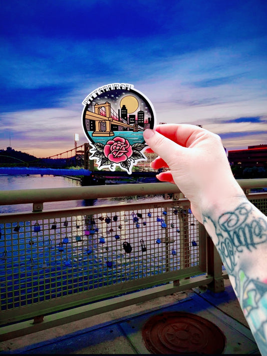 Pittsburgh Cityscape Sticker