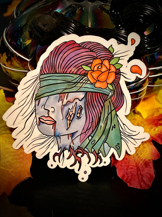 Blinded by Brains Sticker