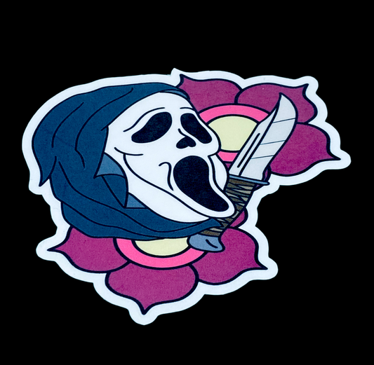 Ghost face Sticker.