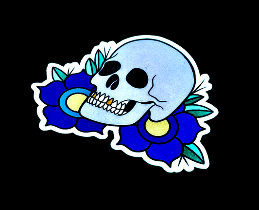 Skull Sticker.