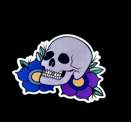 Skull Sticker.