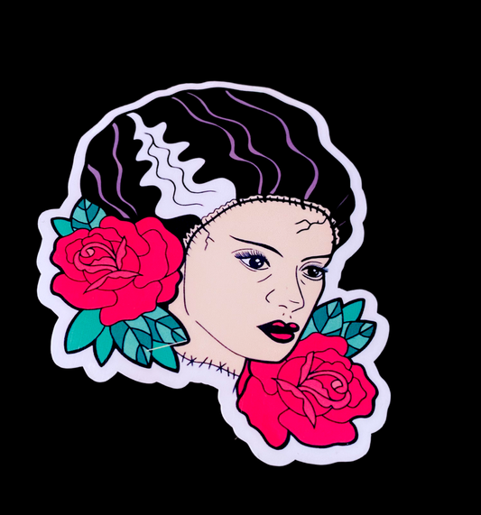 Bride of Frankenstein Sticker.