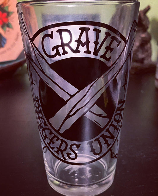 Bones pint glass.