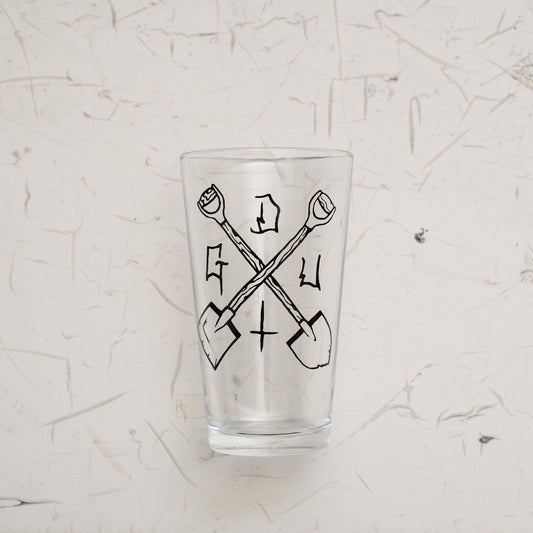 Grave Diggers Union: Shovel Pint Glass.